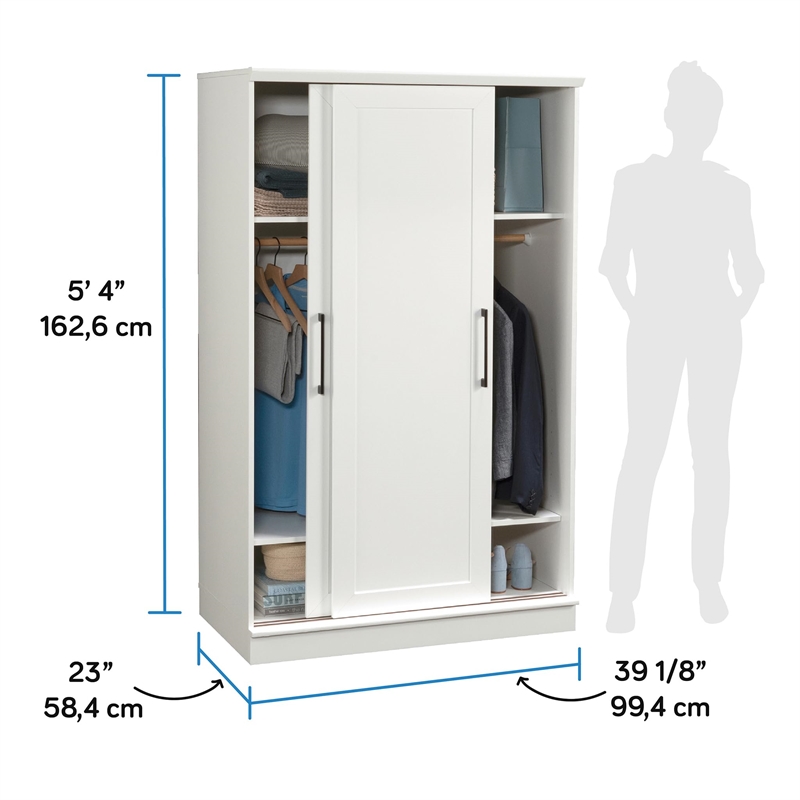 Sauder Homeplus Storage Cabinet White Finish