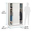 Sauder Homeplus Storage Cabinet White Finish