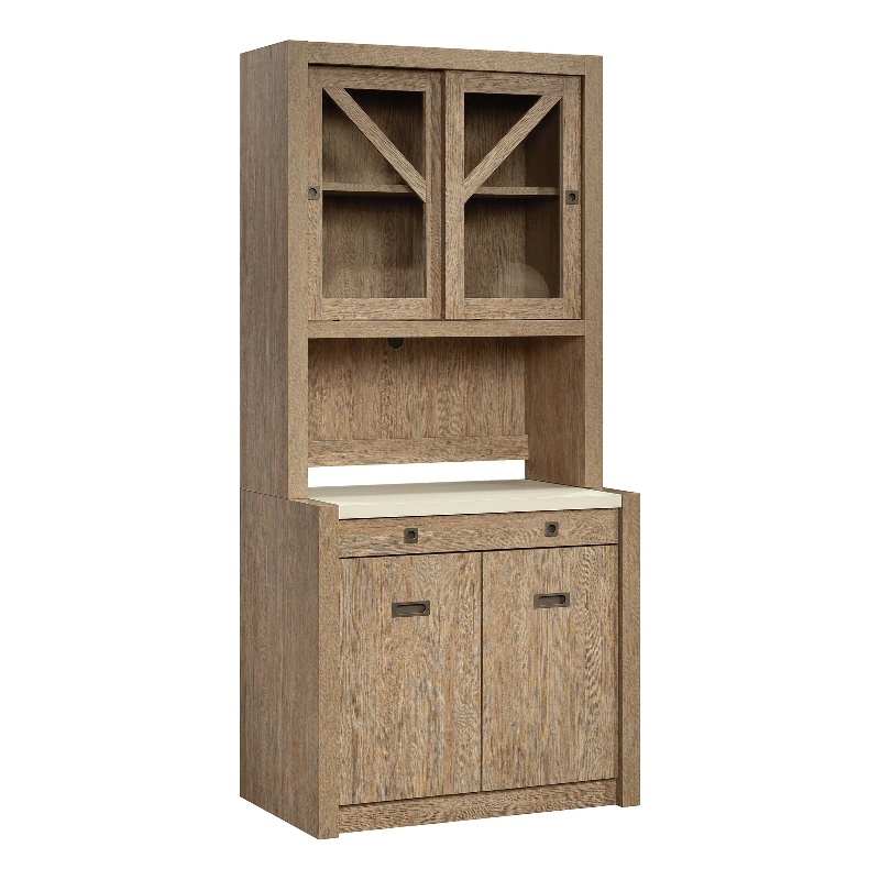 Sauder Dixon City Commercial Office Bundle Brushed Oak Finish