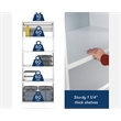 Sauder GarageCore Storage Bundle in White finish