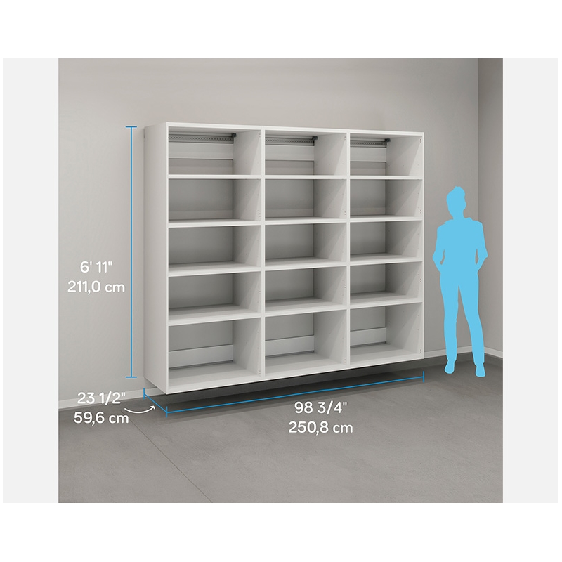 Sauder GarageCore Storage Bundle in White finish