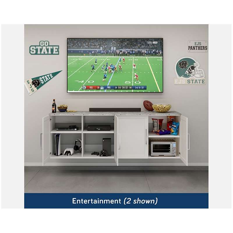 Sauder GarageCore Storage Bundle in White finish