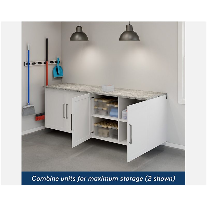 Sauder GarageCore Storage Bundle in White finish