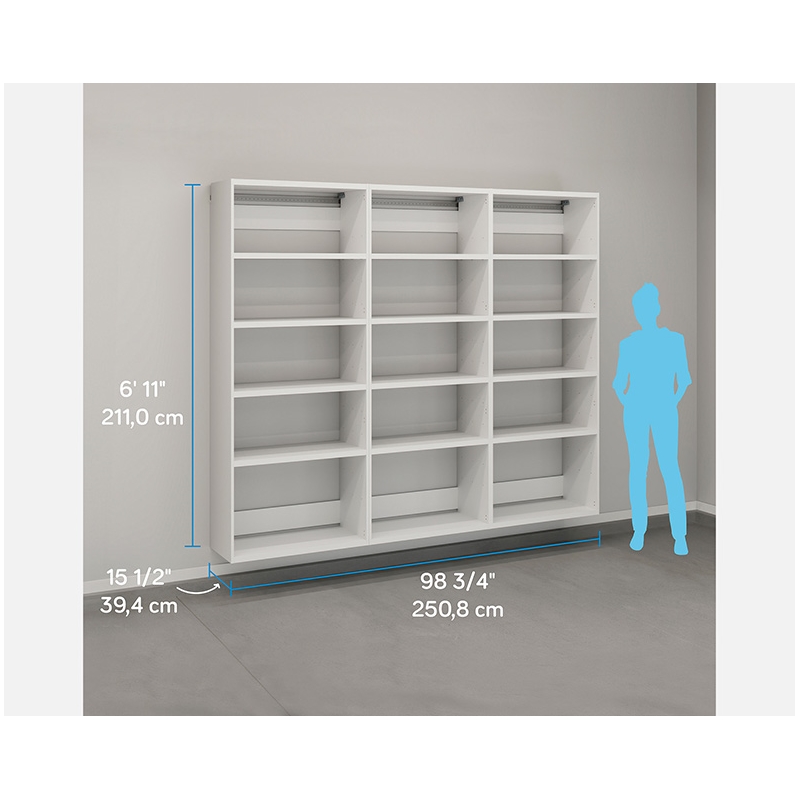 Sauder GarageCore Storage Bundle in White finish