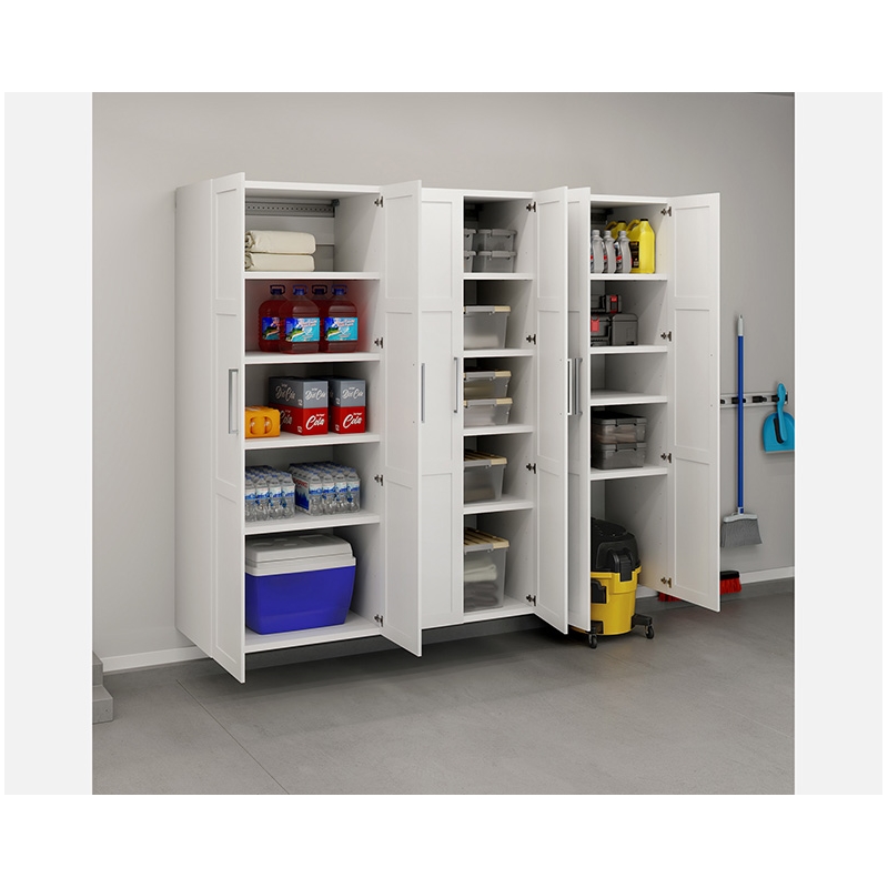 Sauder GarageCore Storage Bundle in White finish