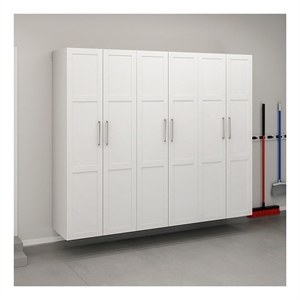Sauder GarageCore Storage Bundle in White finish