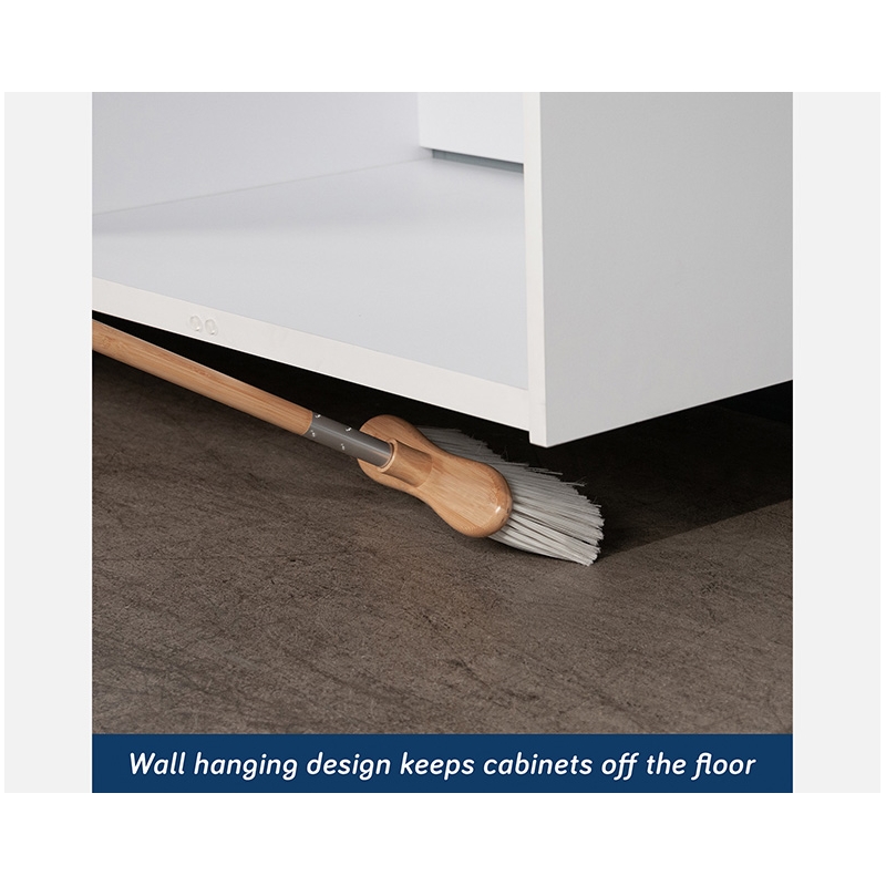 Sauder GarageCore Storage Bundle in White finish