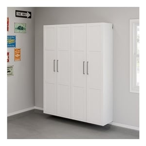 Sauder GarageCore Storage Bundle in White finish