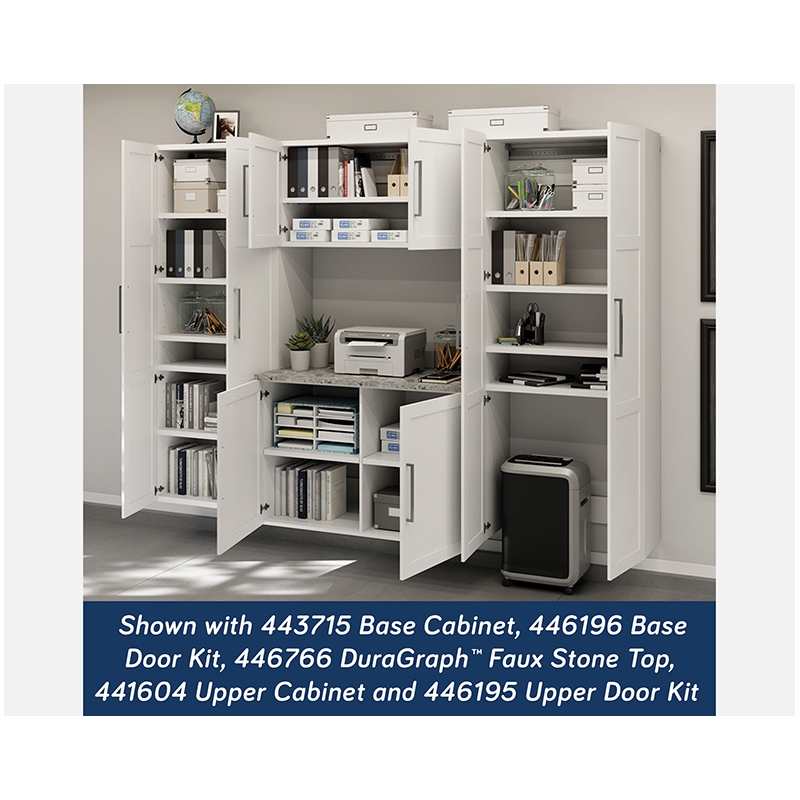 Sauder GarageCore Storage Bundle in White finish