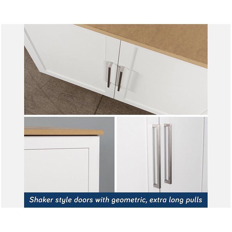 Sauder GarageCore Storage Bundle in White finish