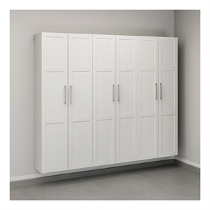 Sauder GarageCore Storage Bundle in White finish