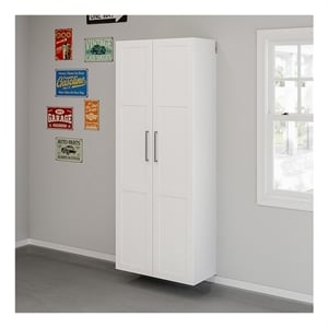 Sauder GarageCore Storage Bundle in White Finish
