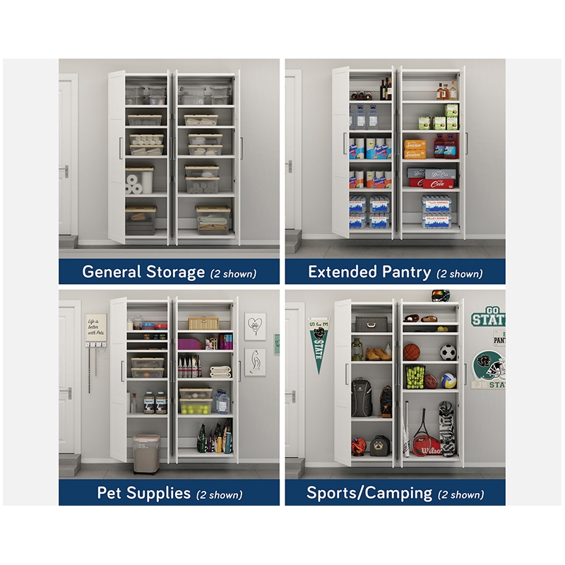 Sauder GarageCore Storage Bundle in White Finish