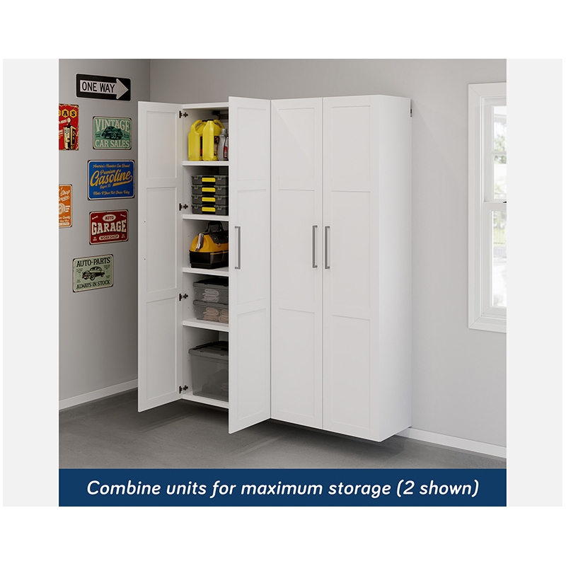 Sauder GarageCore Storage Bundle in White Finish