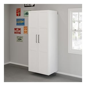 Sauder GarageCore Storage Bundle in White Finish