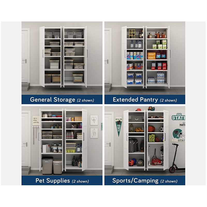 Sauder GarageCore Storage Bundle in White Finish