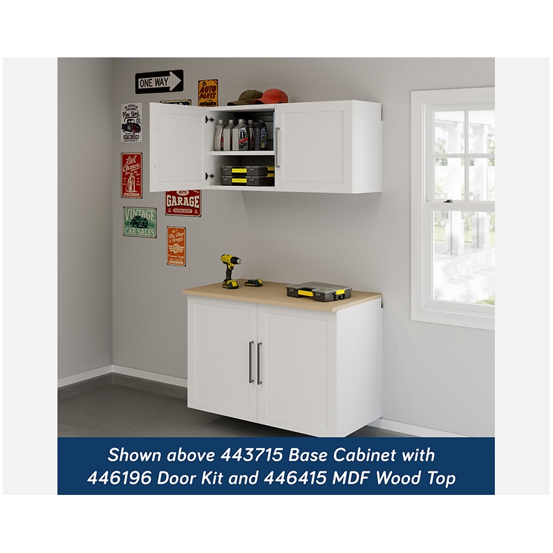 Sauder GarageCore Storage Bundle in White Finish
