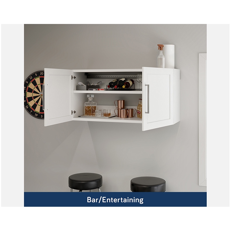 Sauder GarageCore Storage Bundle in White Finish