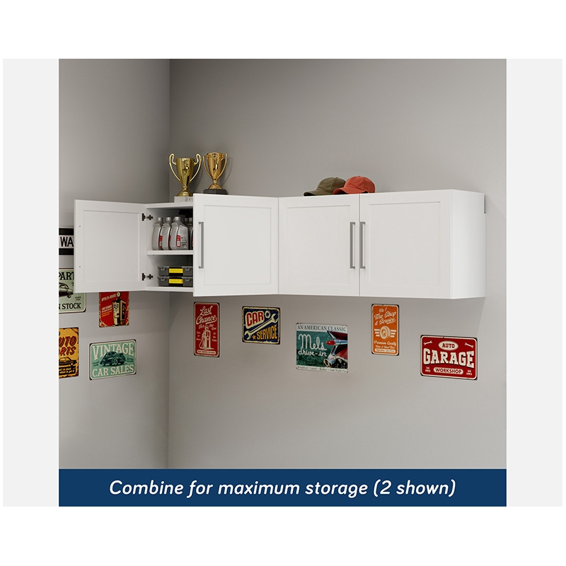 Sauder GarageCore Storage Bundle in White Finish