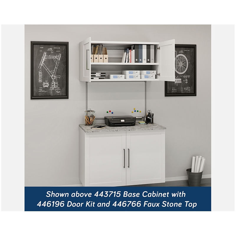 Sauder GarageCore Storage Bundle in White Finish