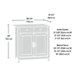 Sauder Edge Water Utility Stand in Estate Black