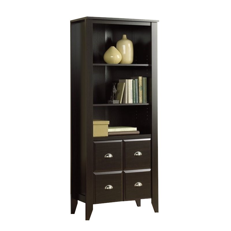 Sauder Shoal Creek Executive Desk in Jamocha Wood Cymax Business