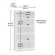 Sauder Select Engineered Wood 5 Shelf Bookcase in Oiled Oak