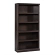 Sauder Select Engineered Wood 5 Shelf Bookcase in Jamocha Wood/Dark Wood