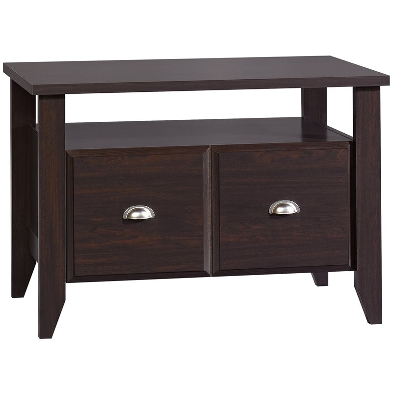 Sauder Shoal Creek Executive Desk in Jamocha Wood Cymax Business
