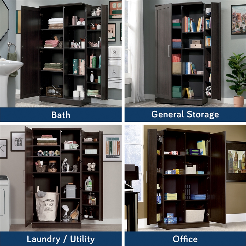 Sauder HomePlus Engineered Wood Storage Cabinet in Dakota Oak