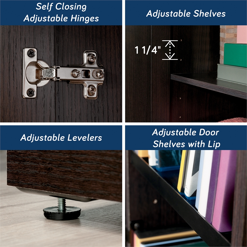 Sauder HomePlus Engineered Wood Storage Cabinet in Dakota Oak