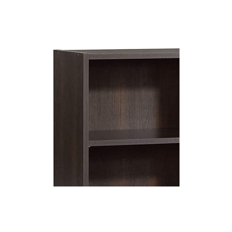 Sauder Beginnings Modern Engineered Wood 3-Shelf Bookcase in Cinnamon Cherry