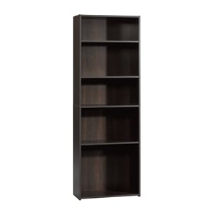 Sauder Beginnings Engineered Wood 5-Shelf Bookcase in Cinnamon Cherry