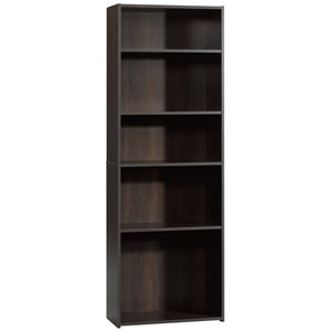 sauder beginnings engineered wood 5-shelf bookcase
