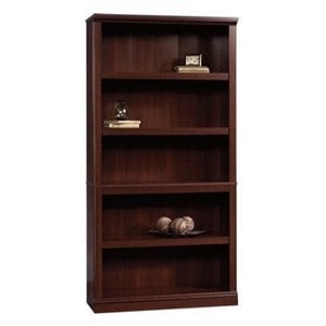 sauder 5 shelf bookcase in select cherry