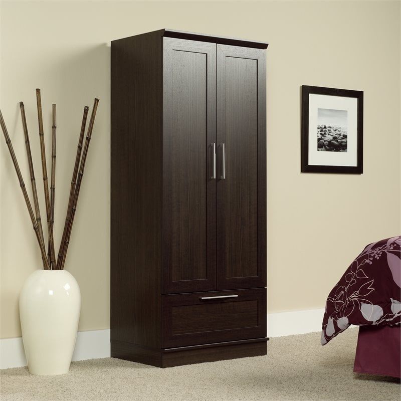 Sauder Homeplus Wardrobe/Stroage Cabinet Sienna Oak Finish