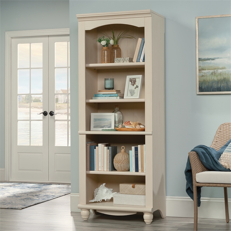 Sauder 5 shelf bookcase white hotsell