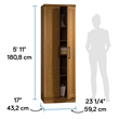 Sauder Homeplus Engineered Wood Storage Cabinet in Sienna Oak Finish