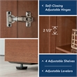 Sauder Homeplus Engineered Wood Storage Cabinet in Sienna Oak Finish