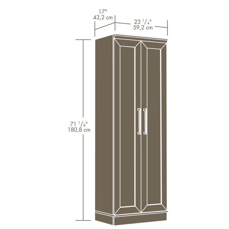 Sauder HomePlus Storage Cabinet, L: 17.01 x W: 23.31 x H: 71.18, Pacific  Maple