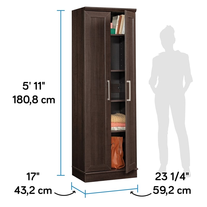 Sauder Homeplus Engineered Wood Storage Cabinet in Dakota Oak