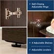 Sauder Homeplus Engineered Wood Storage Cabinet in Dakota Oak