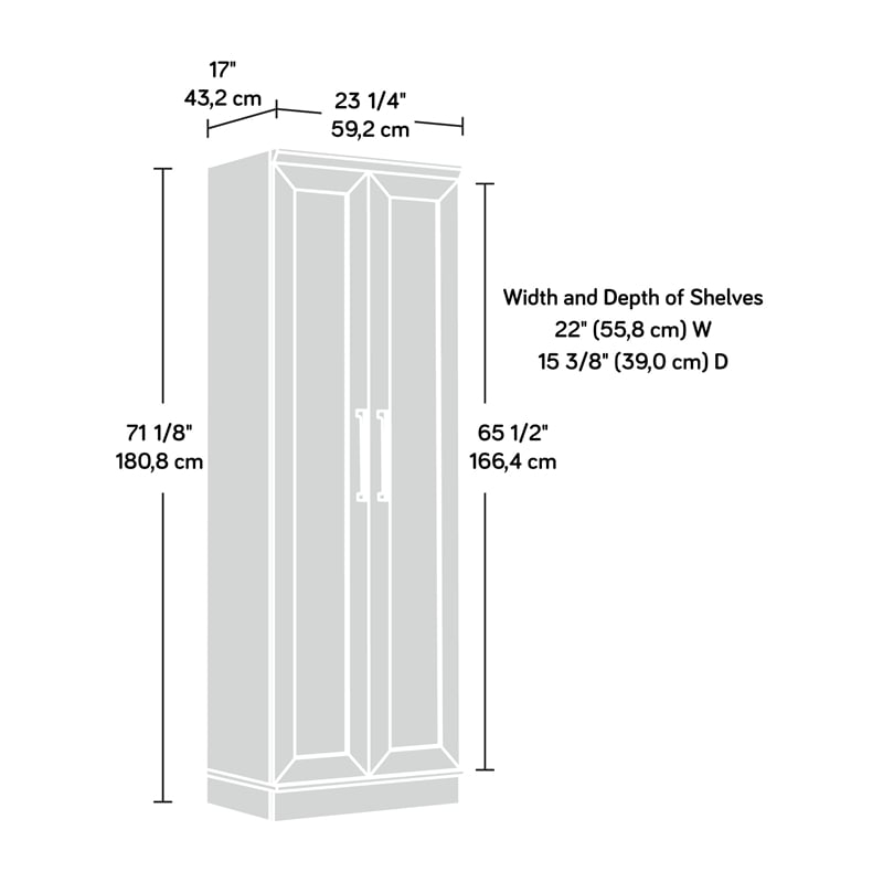 Sauder Homeplus Engineered Wood Storage Cabinet in Dakota Oak