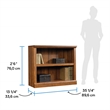 Sauder Select Engineered Wood 2 Shelf Bookcase in Washington Cherry
