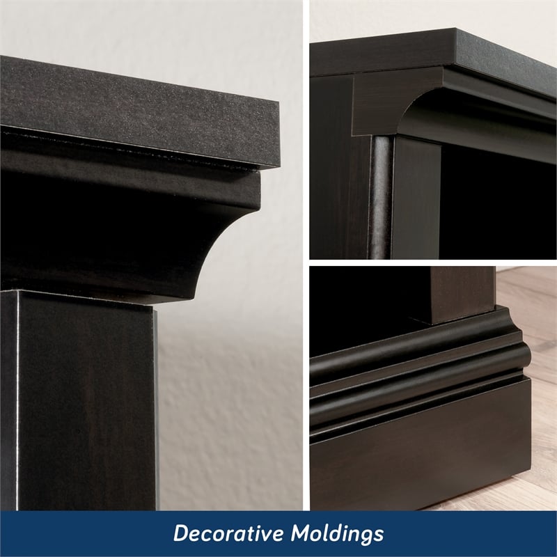 Sauder Select Engineered Wood 5 Shelf Bookcase in Estate Black