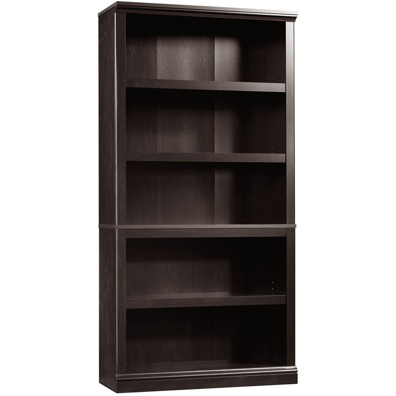 Sauder Select 5 Shelf Bookcase In, Sauder Trestle 5 Shelf Bookcase Black