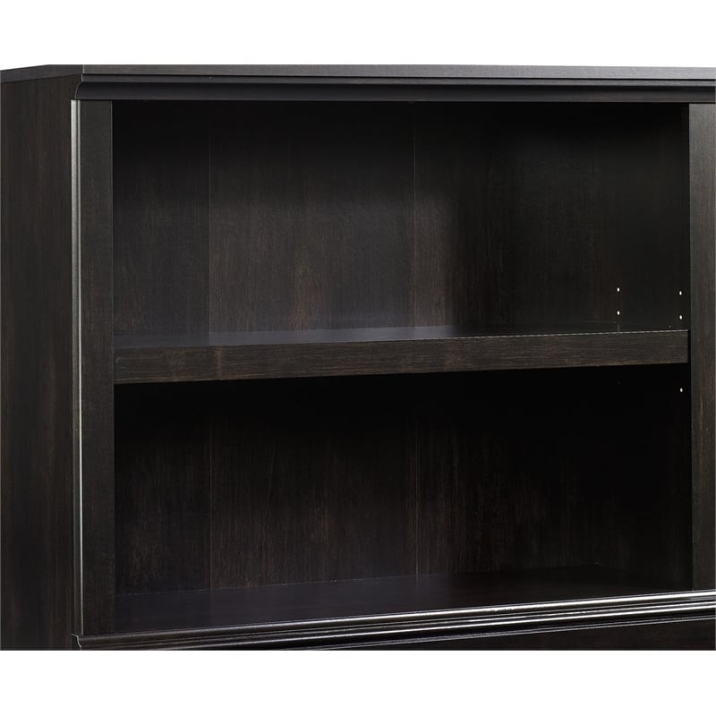 Sauder Select Engineered Wood 2 Shelf Bookcase in Estate Black