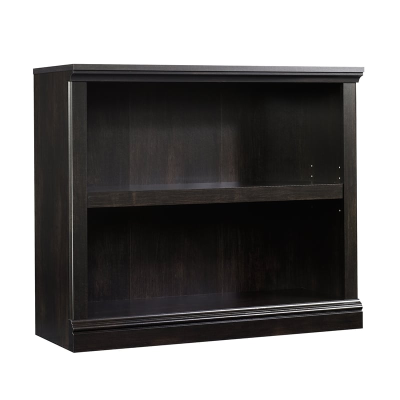 Sauder Select Engineered Wood 2 Shelf Bookcase in Estate Black