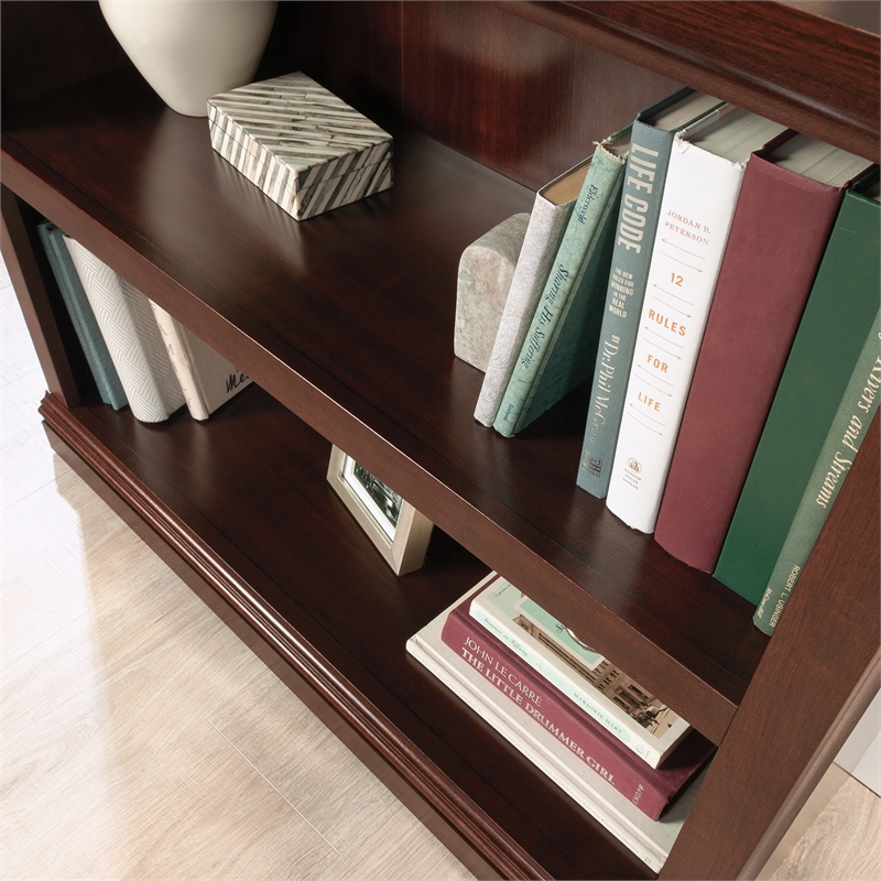 Sauder Select Engineered Wood 2 Shelf Bookcase in Select Cherry
