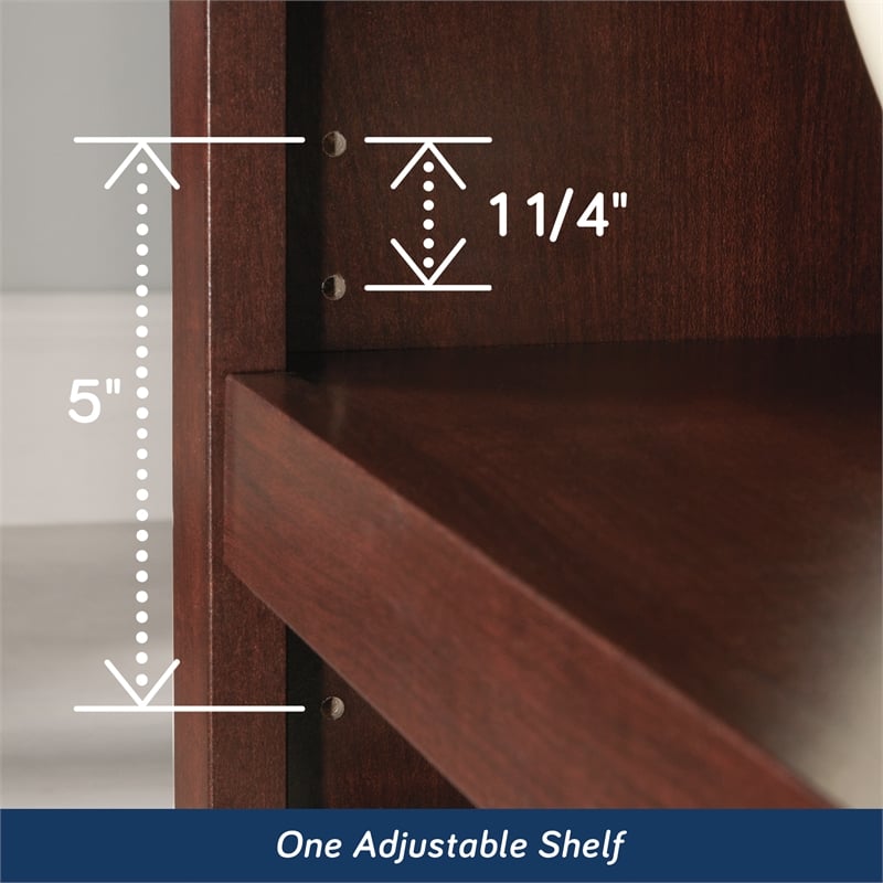 Sauder Select Engineered Wood 2 Shelf Bookcase in Select Cherry